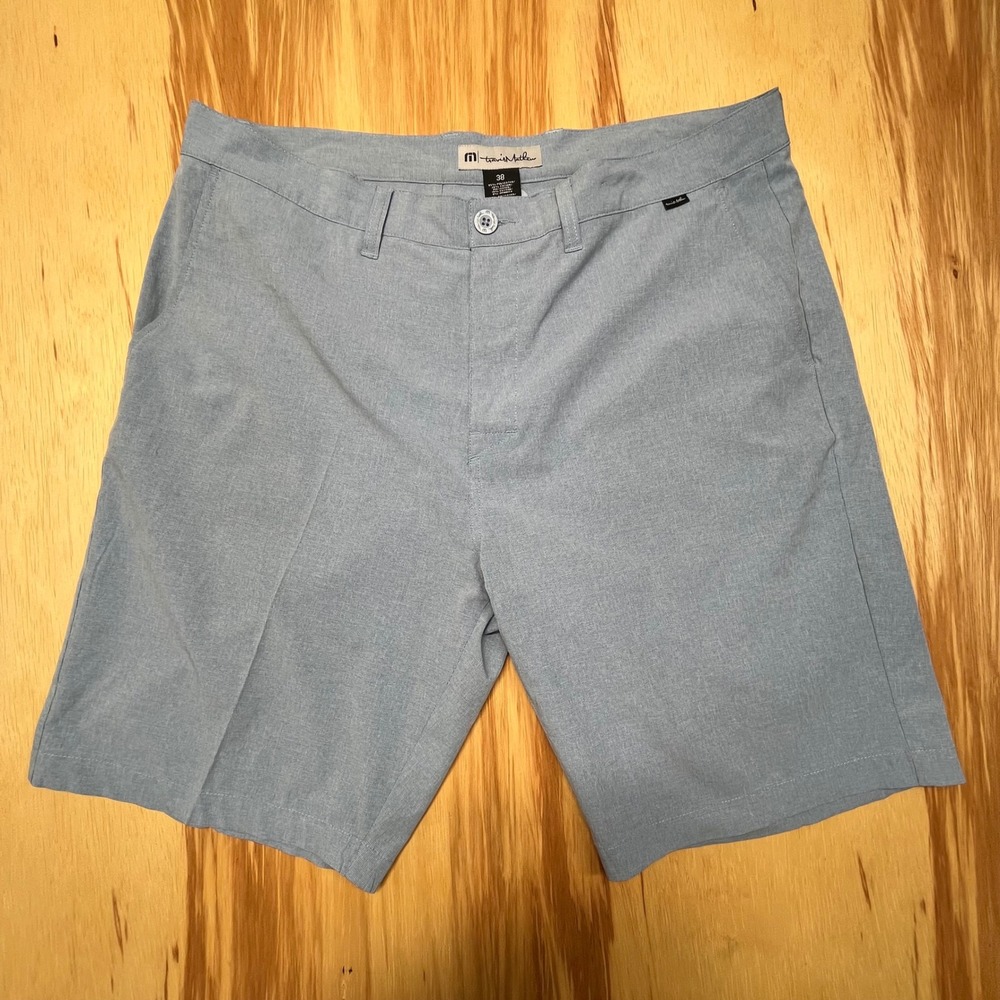 Travis‎ Mathew Golf Shorts Blue Gray Men's 38